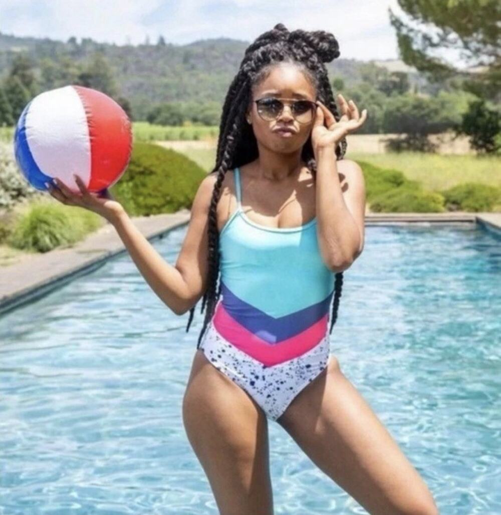 Chubbies Women’s The Splash Up Colorblock One Piece Swimsuit Large